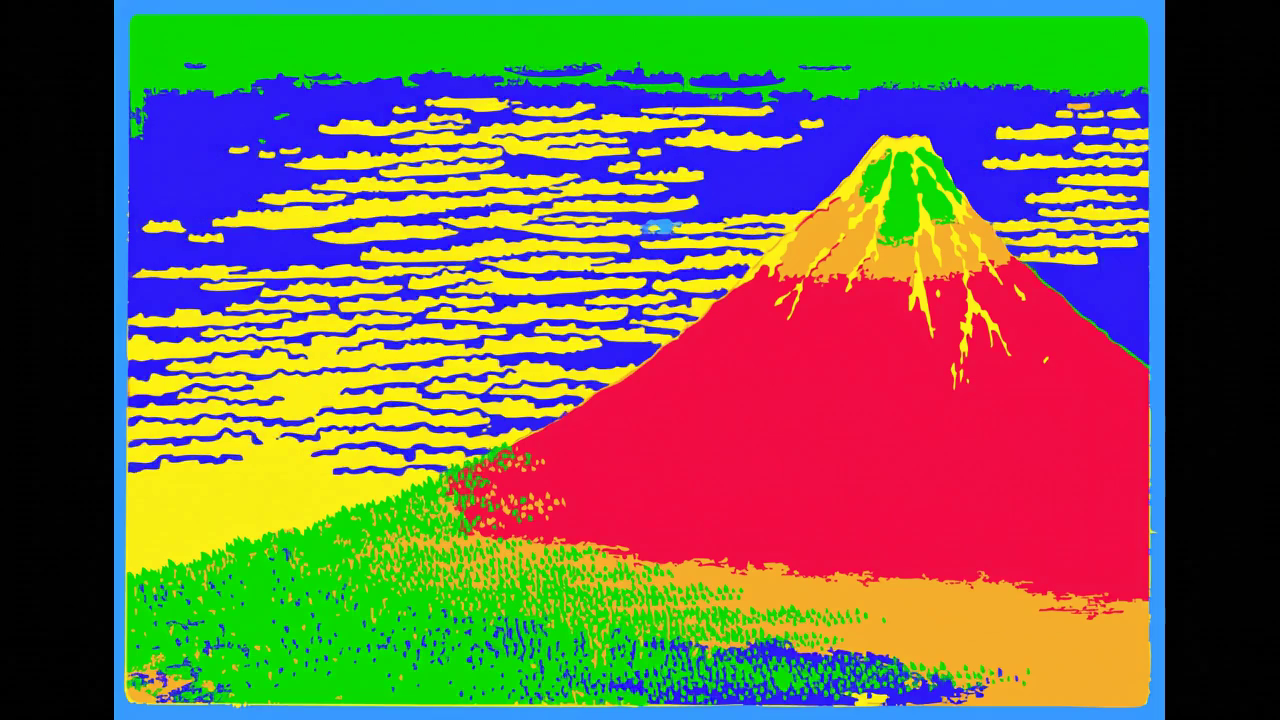 Modern Hokusai 冨嶽三十六景　凱風快晴