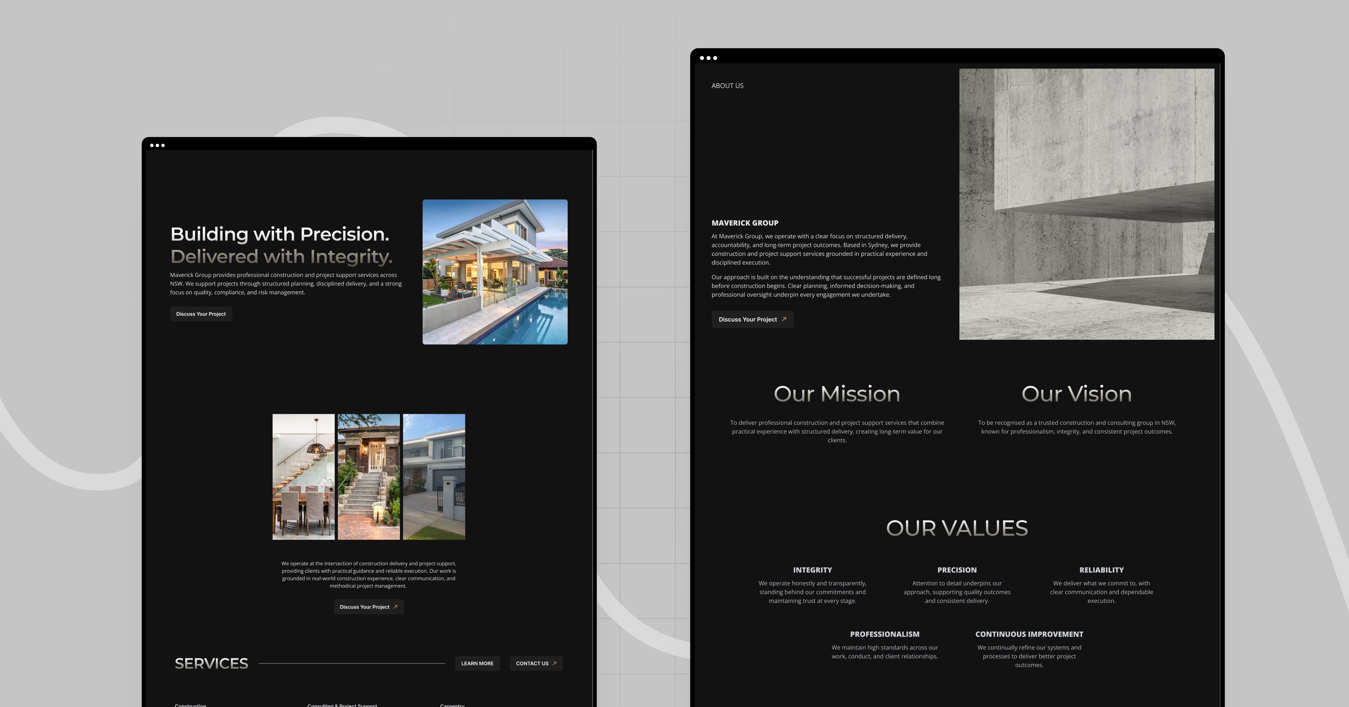 Maverick Group | UI/UX & Website Design cleanui design minimalism ui ux webdesign