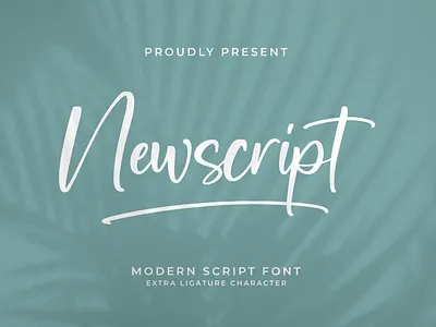 Newscript - Modern Script Font retro