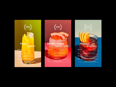 Cocktail Drink Recipe Cards branding design graphic design typography