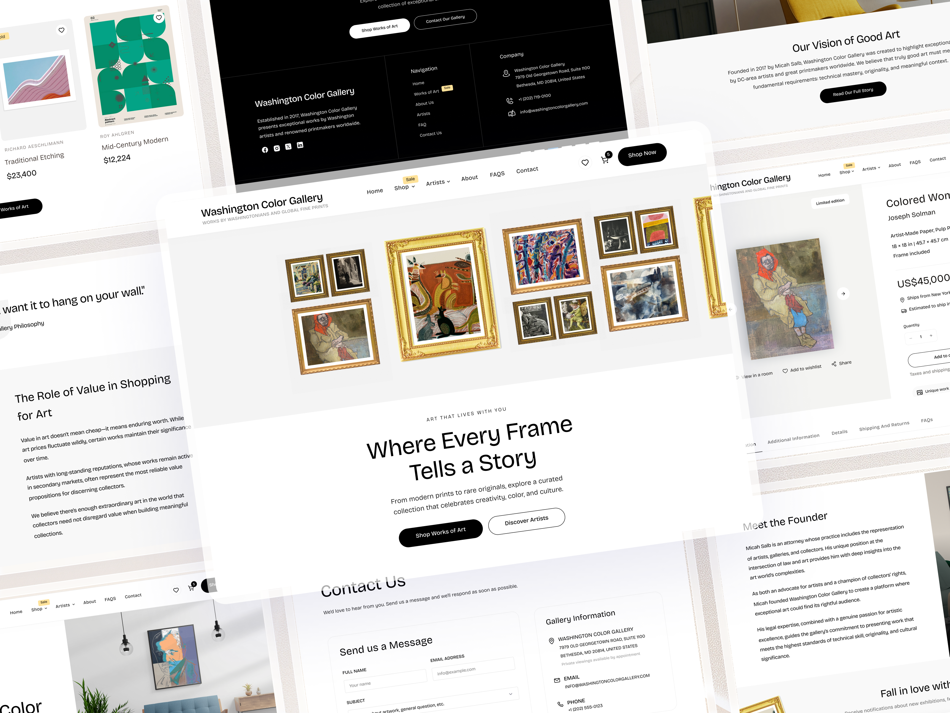 Example of Website Design + Development