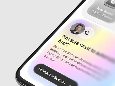 Conicorn - AI Automation Agency Mobile Responsive 3d agency ai ai agency artificial intelligence automation framer gradient hologram holographic mobile monochrome no code responsive saas ui ux web design webflow website