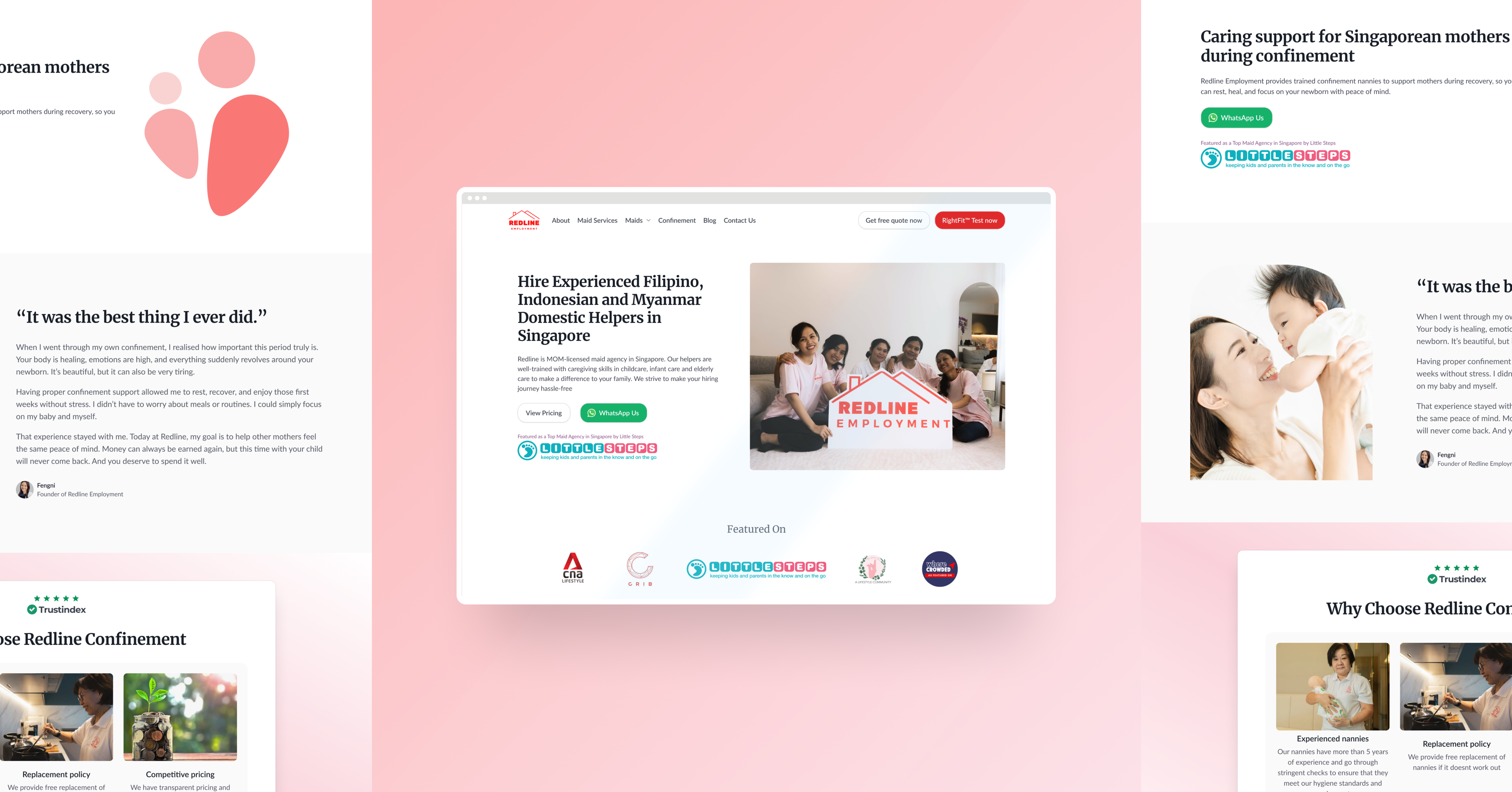 Redline - Website & UI/UX Design cleanui design minimalism ui ux webdesign