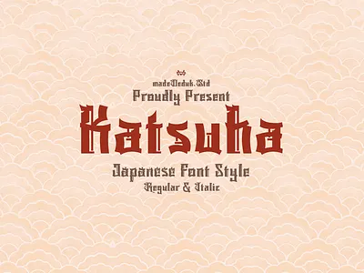 Katsuha - Japanese Font Style anime font brandiing font citypop font comic font decorative font display japan font fashion font heading font hiragana font japan font kanji font katakana font manga font ninja font oriental font ramen font readable font sakura font samurai font sushi font