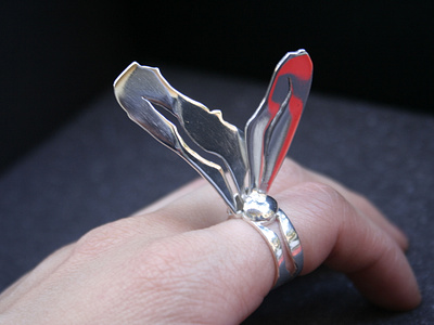 Winged Fruit Ring handmadejewelry jewelrymaking ring silver