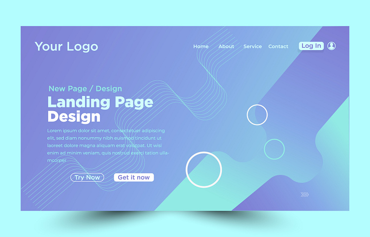 Modern Landing Page Design | Web Page Design by Md Asikur Rahman on ...