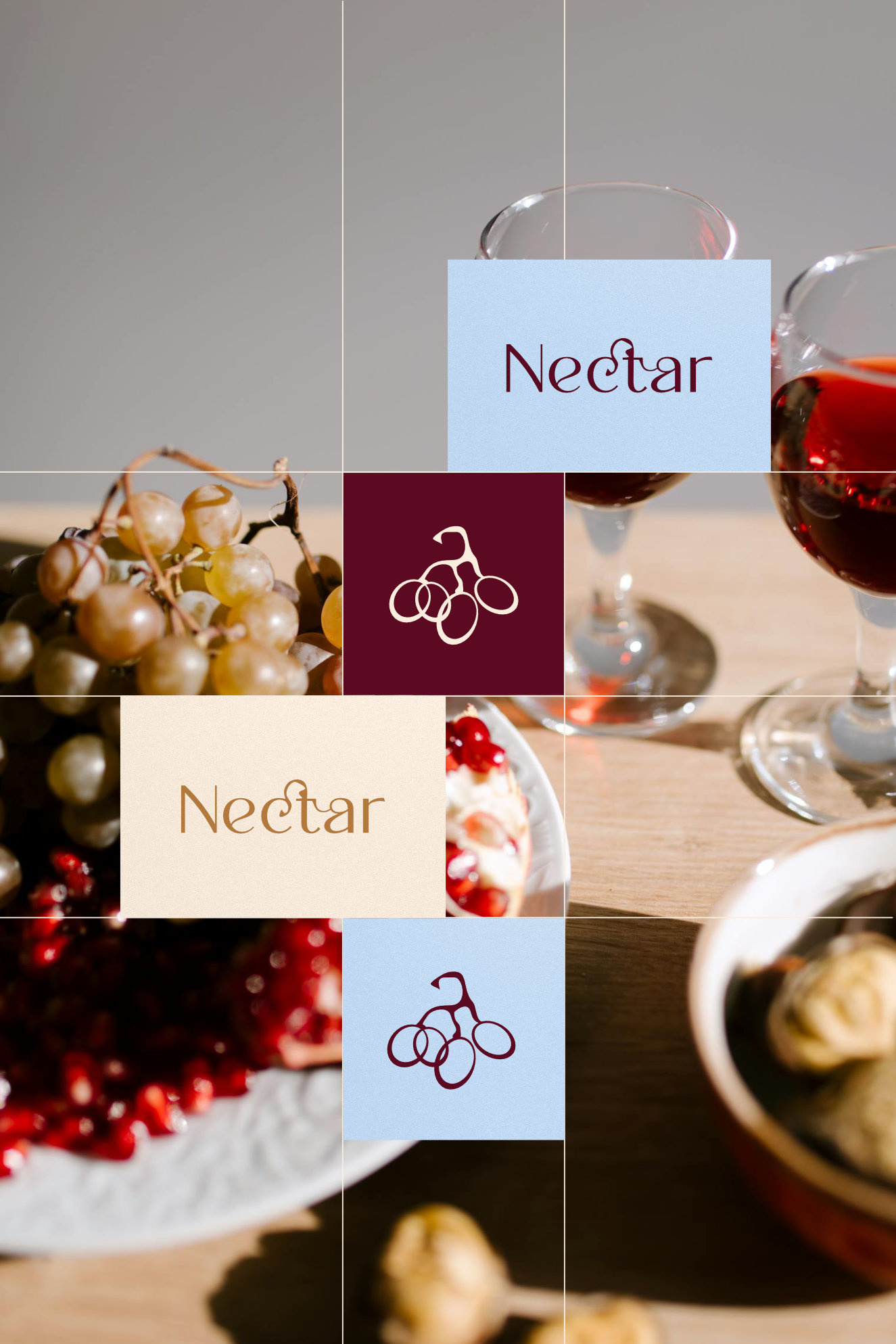 Nectar, wine brand identity