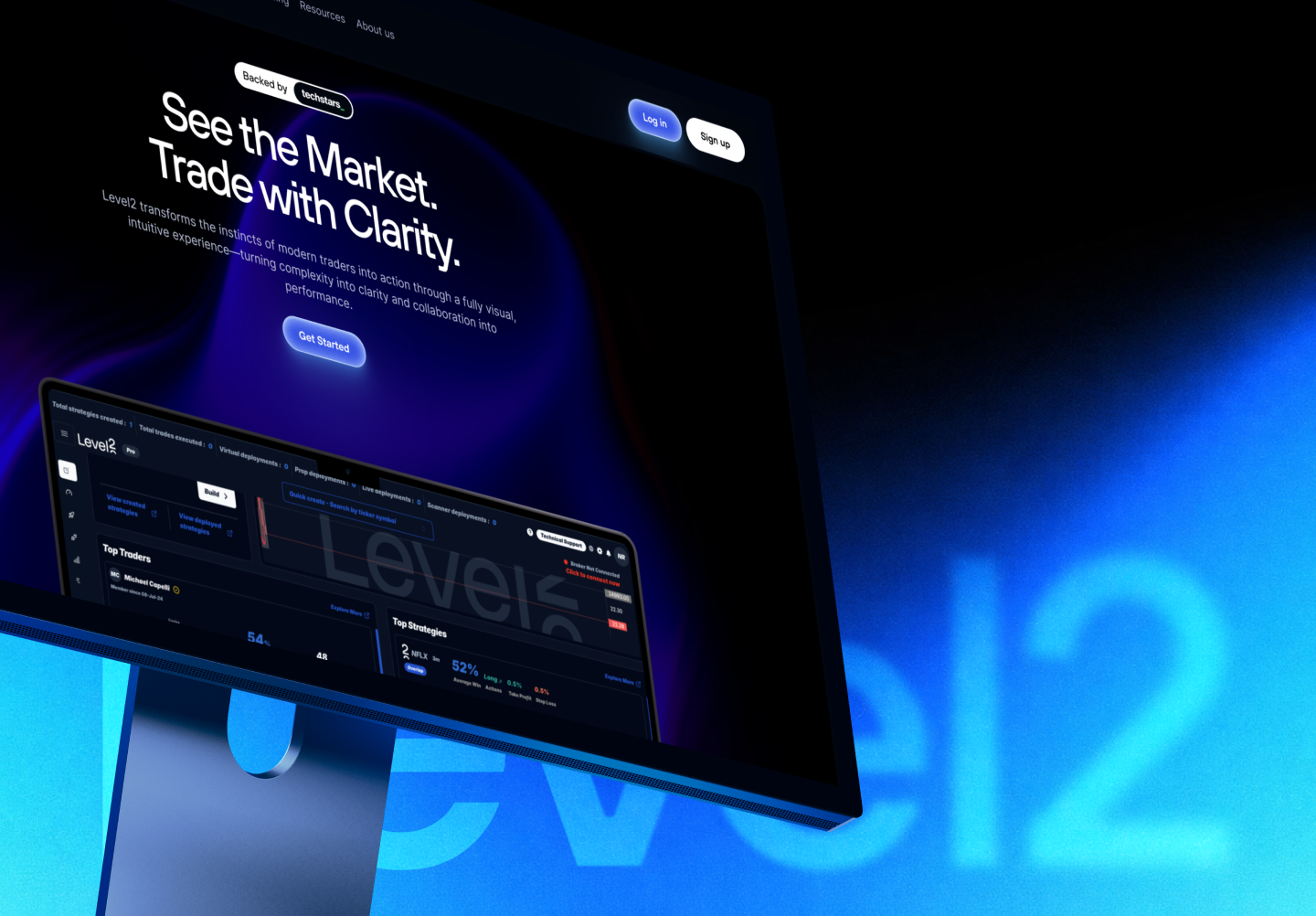 Level2: Redesigning Trust for a Fintech Platform b2b design branding conversion dashboard deep tech design system figma fintech interaction design investor facing landing page motion design product design redesign responsive design saas startup ui design ux design web design