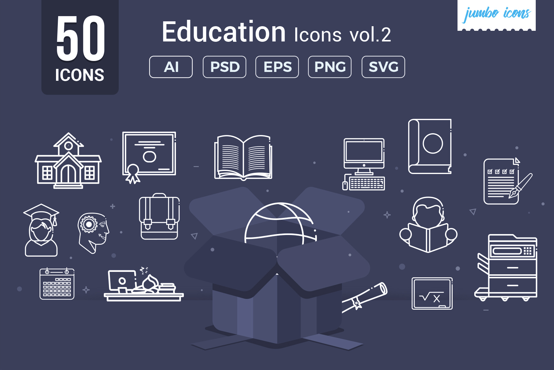 Education-School Line Icons V2 graphic design graphics icons readytouse ui
