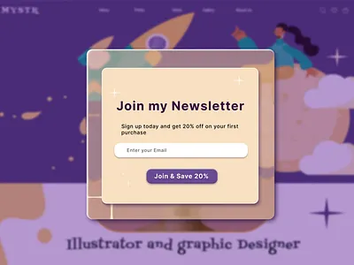 #DailyUI- 016 / Prompt: Pop-up Overlay challenge pop up challenge prompt: pop up overlay pop up message ui