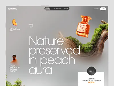 Website for a Consumer Product ✦ Tom Ford design interface product service startup ui ux web website