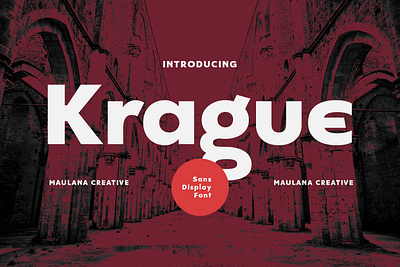 Krague Sans Display Font animation branding design font fonts graphic design logo nostalgic