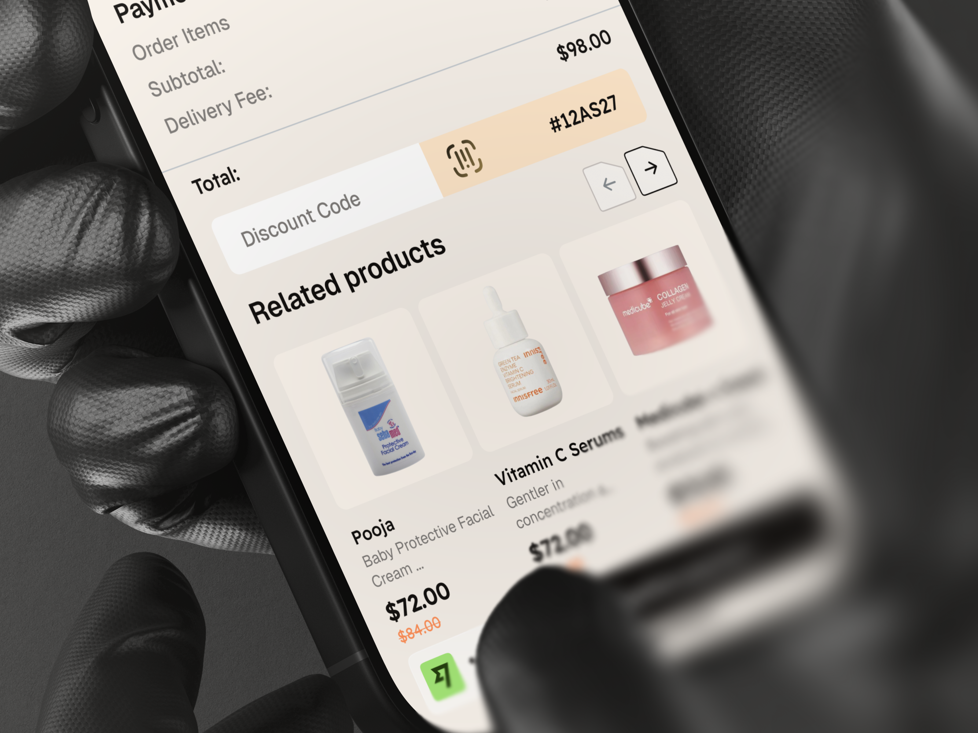 Glow Care - Luxury Skincare App UI app design app interfaces best app design cart checkout ecommerce ecommerce app ios mobile mobile app mobile app design mobile app ui mobile ecommerce mobile ui mobile ui design mobile ux modern app ui modern ui product design ui design