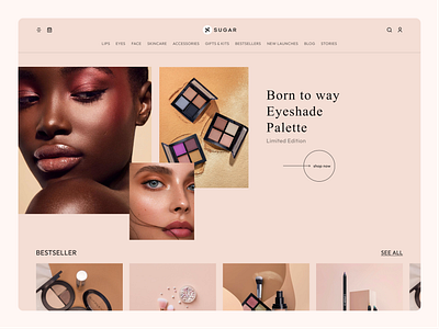 Beauty Product Website beautycare beautyproducts cosmetic makeup ui ux