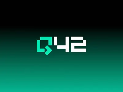 Q42 - logotype design crypto design graphic design logo logotype web3