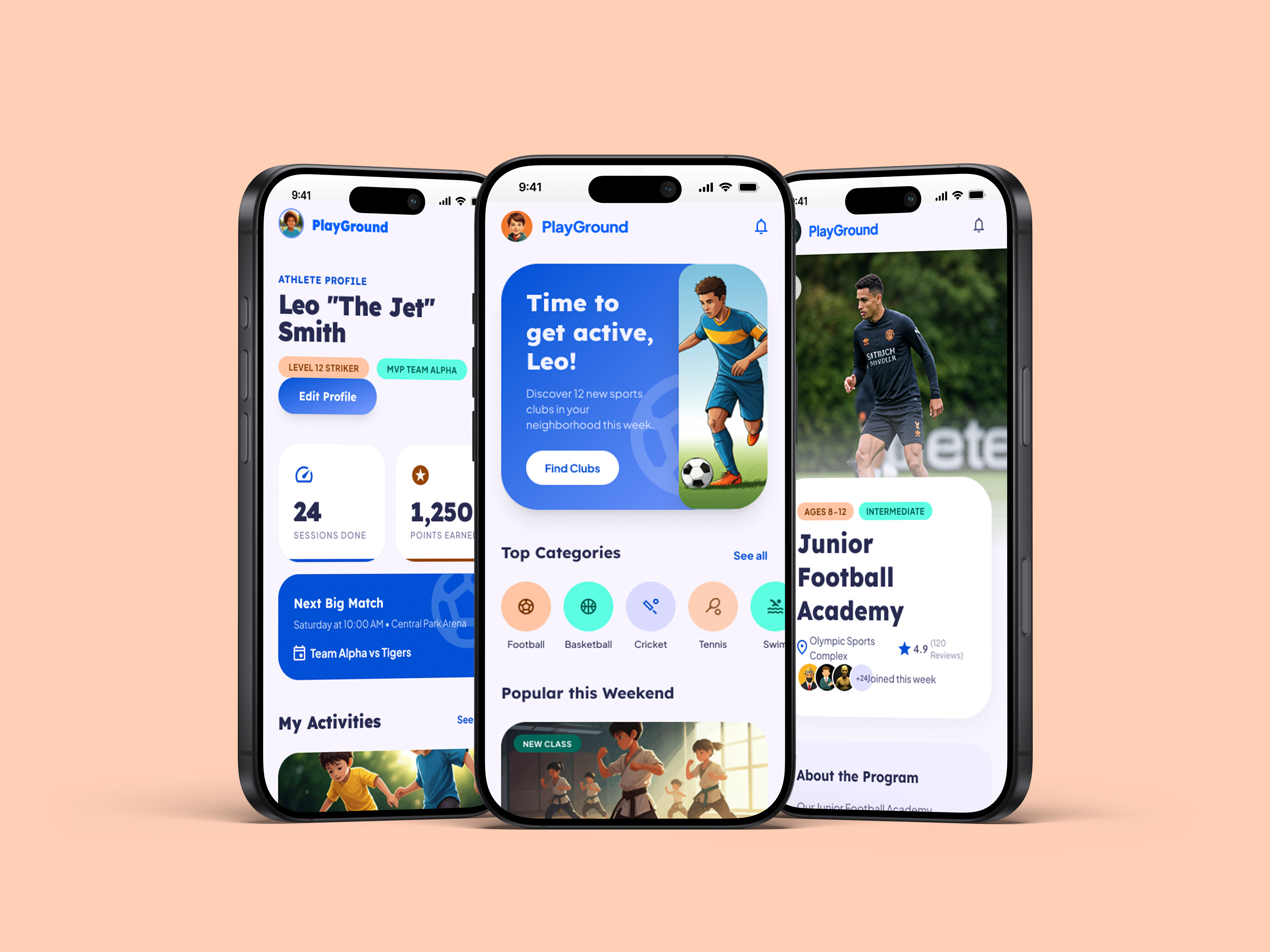 PlayGround, Sports Activity App UI 🏃‍♂️⚽ android app design app design app ui branding design dribbble figma fitness illustration mobile app mobile app design playground product design sport sports activity app ui ui design ui ux design ux design