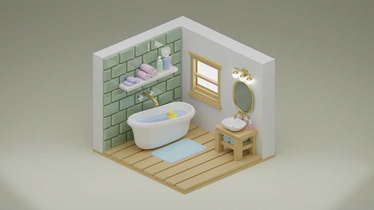 Bathroom Stand | 3D model