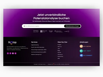 Modern Website Footer – UI Design contact details footer footer section ui footer ui landing page section modern footer ui ui ui design ux web design website website design