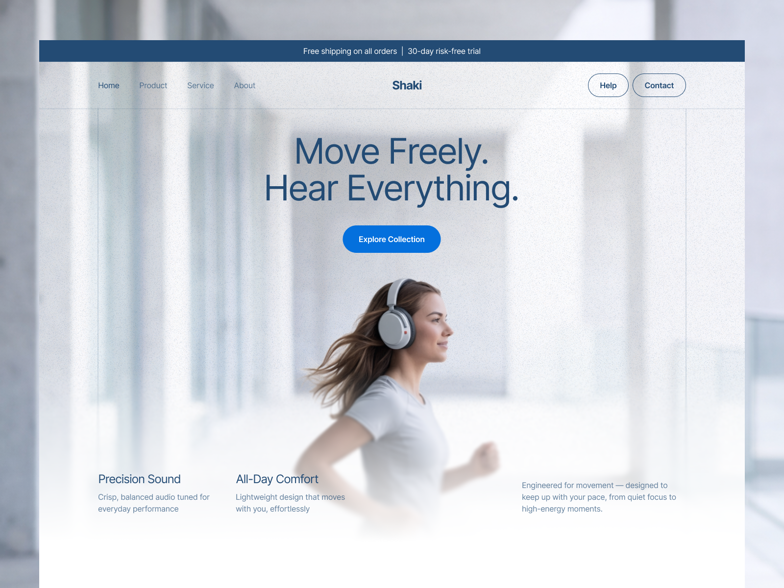 Shaki - E-commerce website ecommerce landing page sound technology ui uiux uiux insppiration ux website