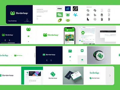 Borderleap logo concepts agency ai b boarderleap brand branding concepts controller frog game gaming green ios jump logo mockups sketches stragegy unfold