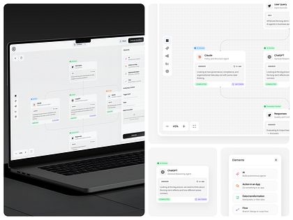 AI Workflow Builder - Clean Automation & Agent Orchestration UI