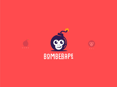 Bomberape ape bomb branddesign brandidentity branding business card design design designfreke illustration logo