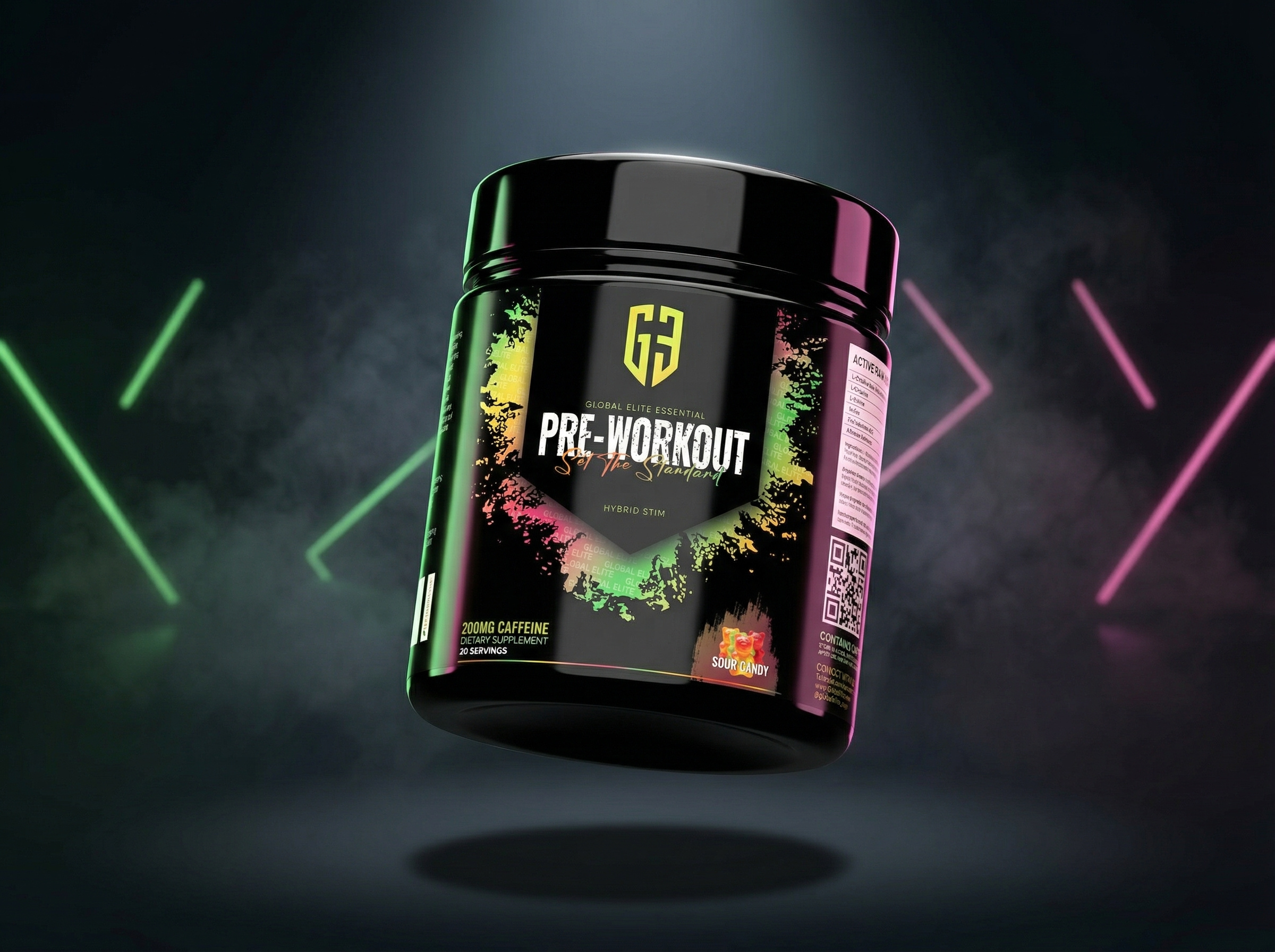 Example of Supplement Bottle Label Design