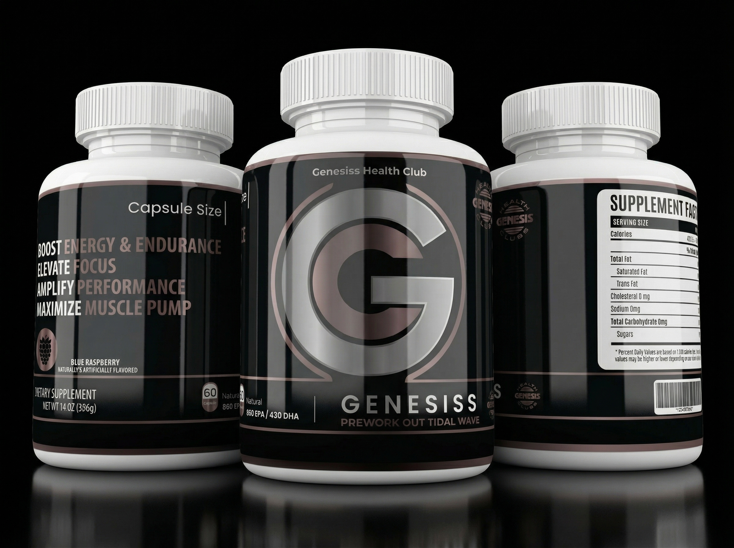 Example of Supplement Bottle Label Design