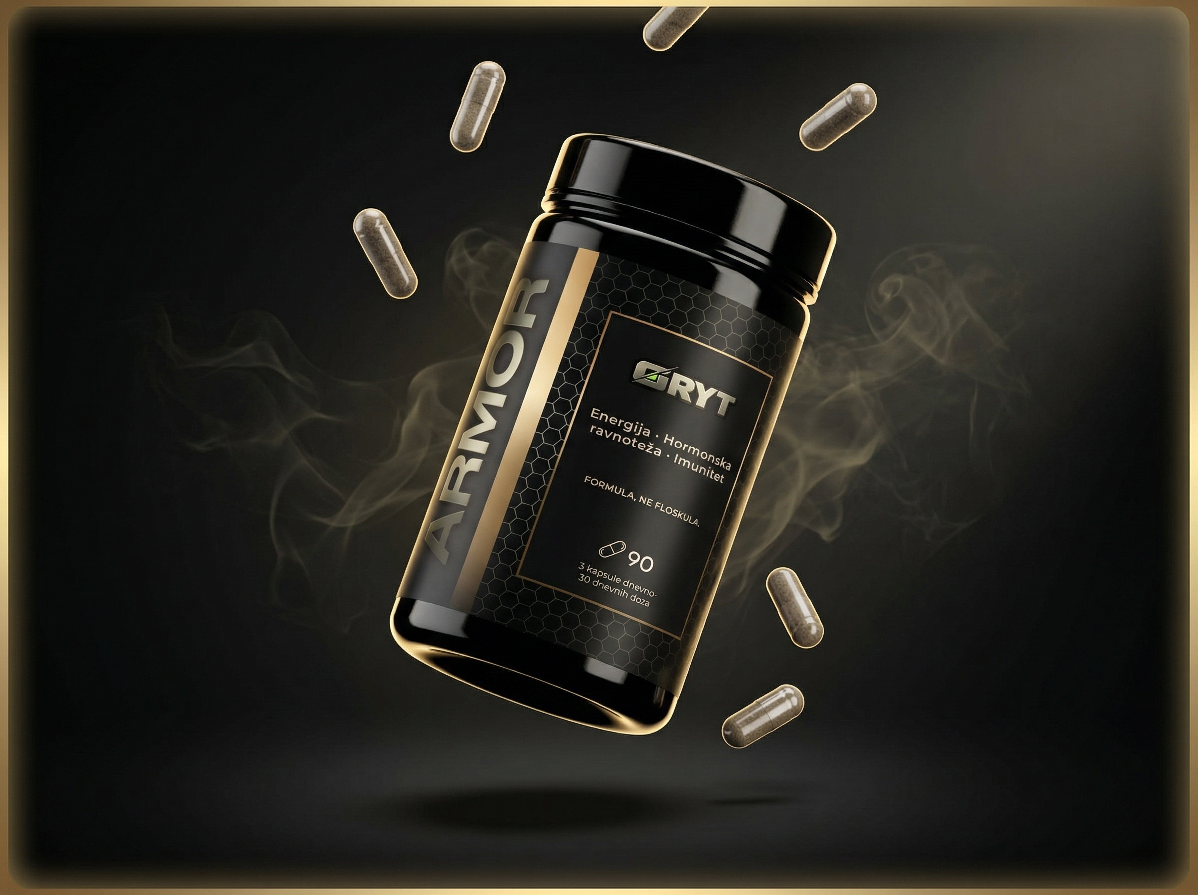 Example of Supplement Bottle Label Design