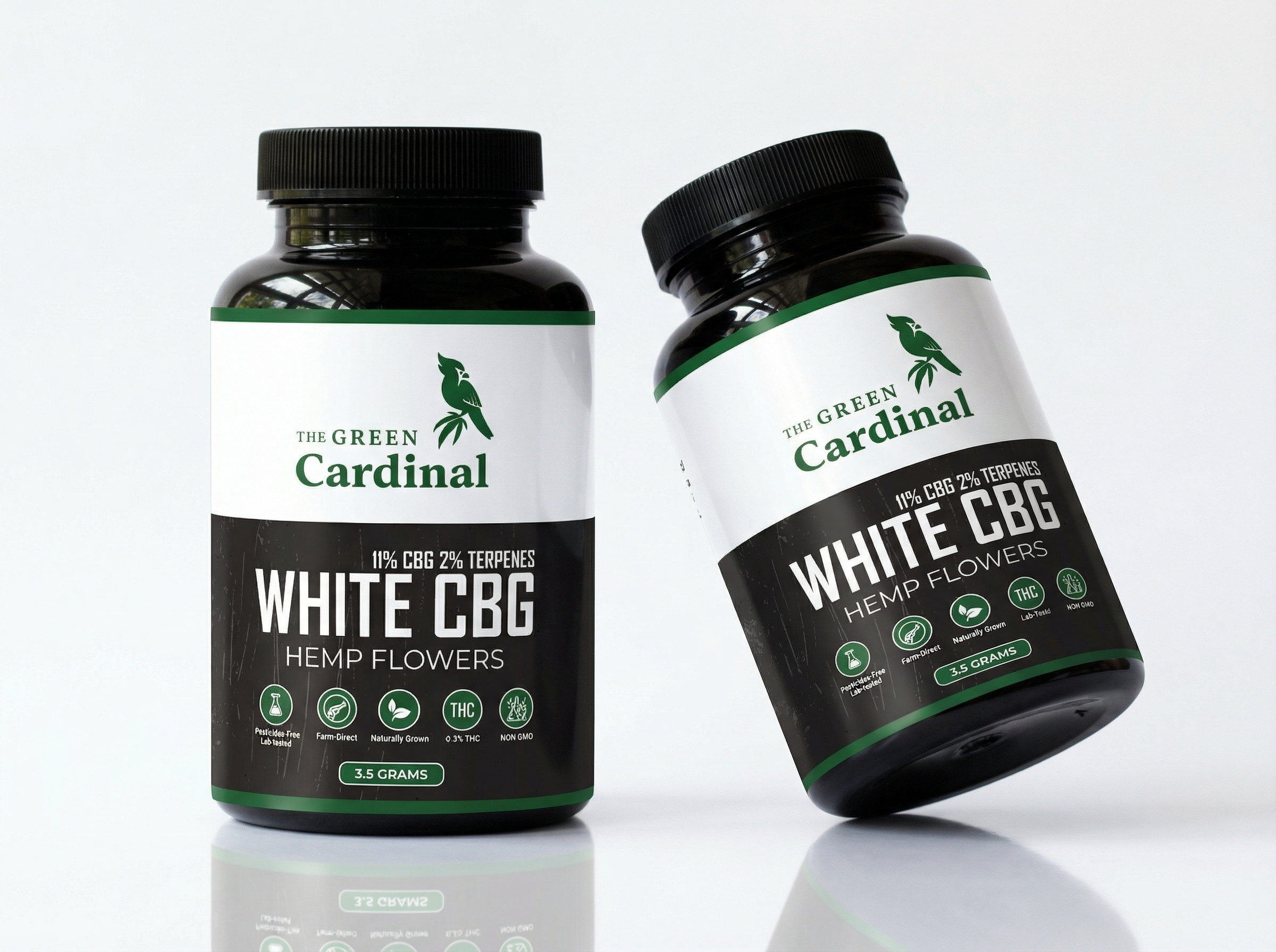 Clean Hemp Bottle Packaging Design | CBD / CBG Product Label bottle label cannabis packaging cbd packaging cbg label clean branding health product hemp flowers label mockup premium bottle product packaging