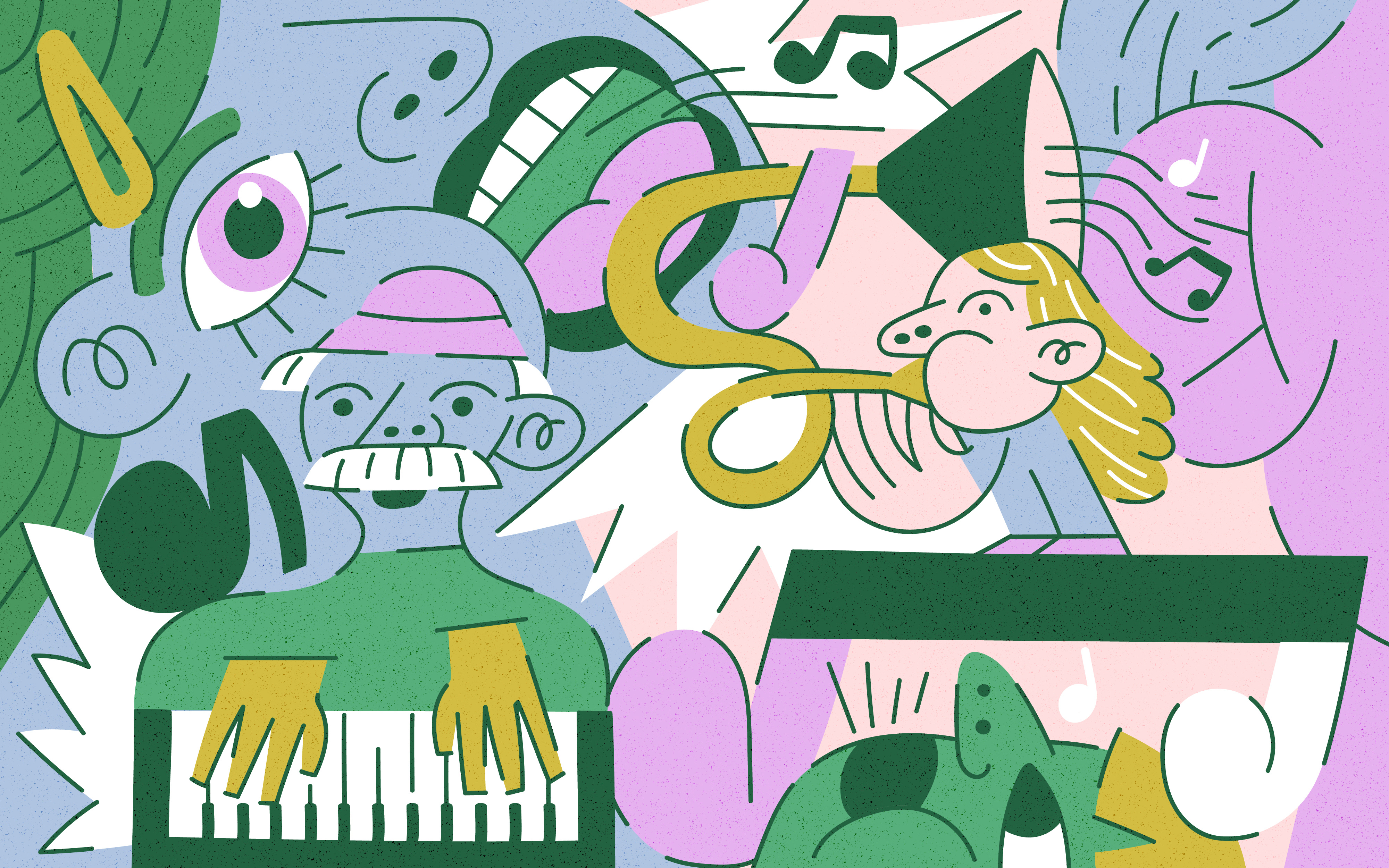 Día Internacional de la Música • illustration