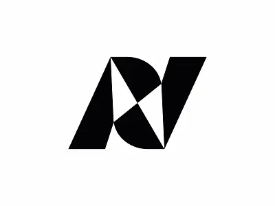 Letter N Geometric Logo busness logo corporate logo costom letter creative creative branding geometric n letter n minimal modern n logo sass logo startup logo symmetrical logo technology logo