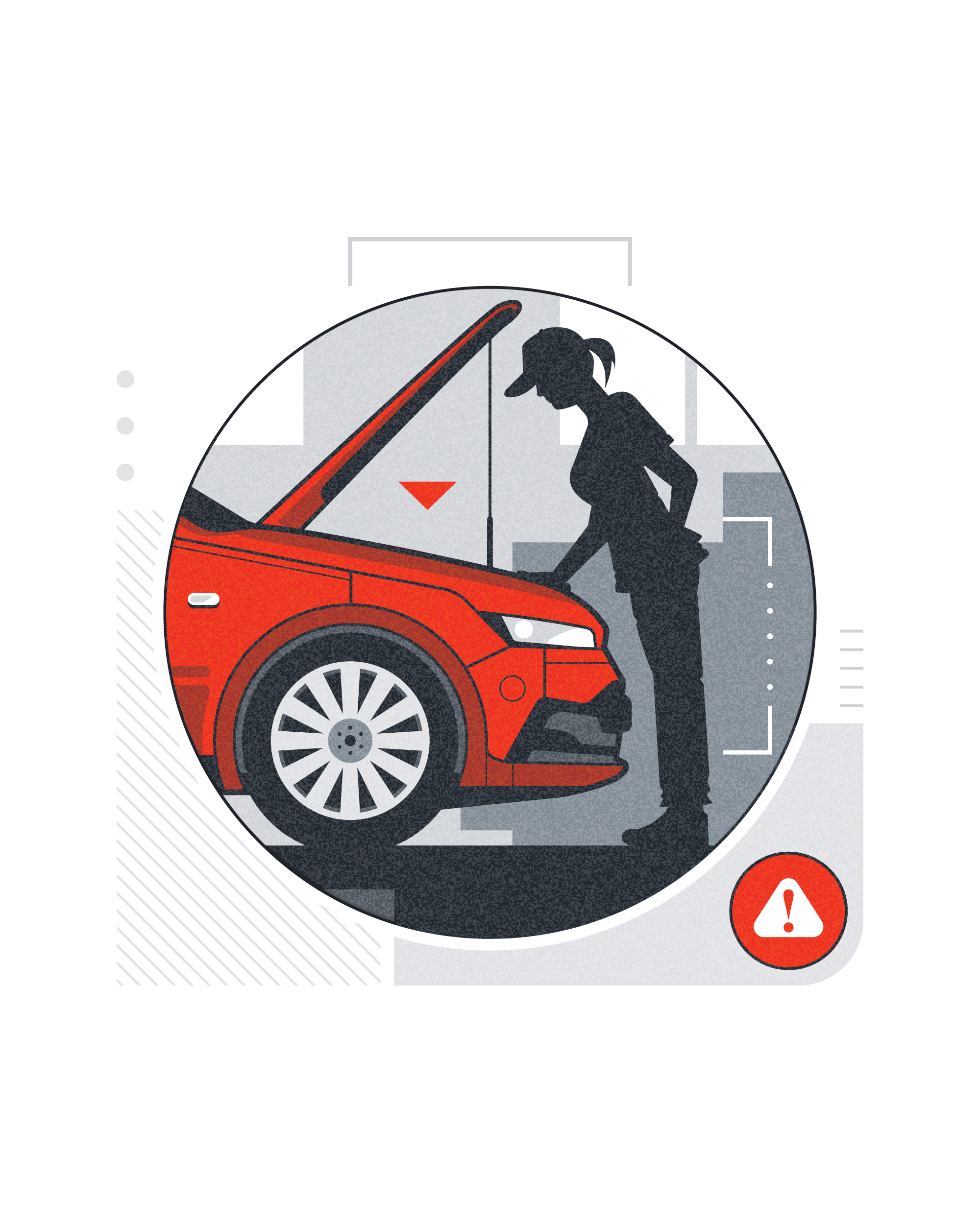 Roll into Spring (AMA Insider) car engine hood illustration infographic mechanic