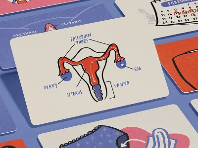 Girl's First Kit Illustration brand design branding custom illustration education female empowerment graphic design illustration puberty science wellness