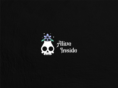 Alive Inside alivelogo branddesign brandidentity branding business card design design designfreke flower illustration logo plant skull skullflower vector