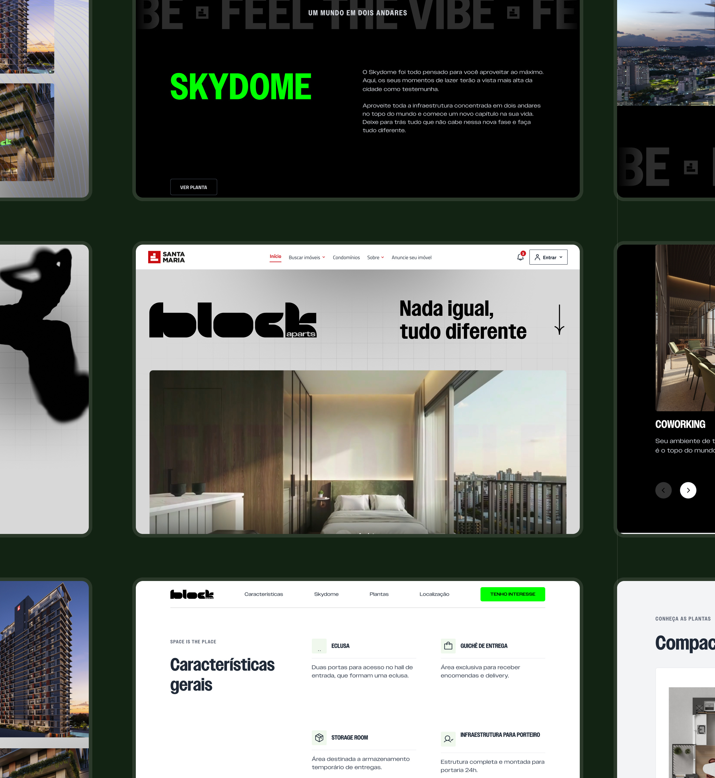 Block - Santa Maria ▪️ Landing Page architecture carrier landing page real estate ui uiuxdesign user experience user interface design visual design