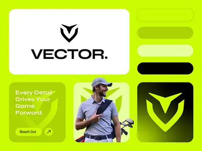 VECTOR - Logo Design & Branding for Golf Brand abstract logo brand identity branding design game logo golf bag logo golf logo graphic design lifestyle logo logo logo design modern logo play logo premium logo tech logo unique logo