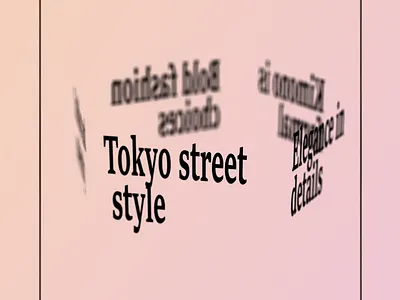 Japanese Fashion: 3D carousel 3d after effect animation design graphic design illustration