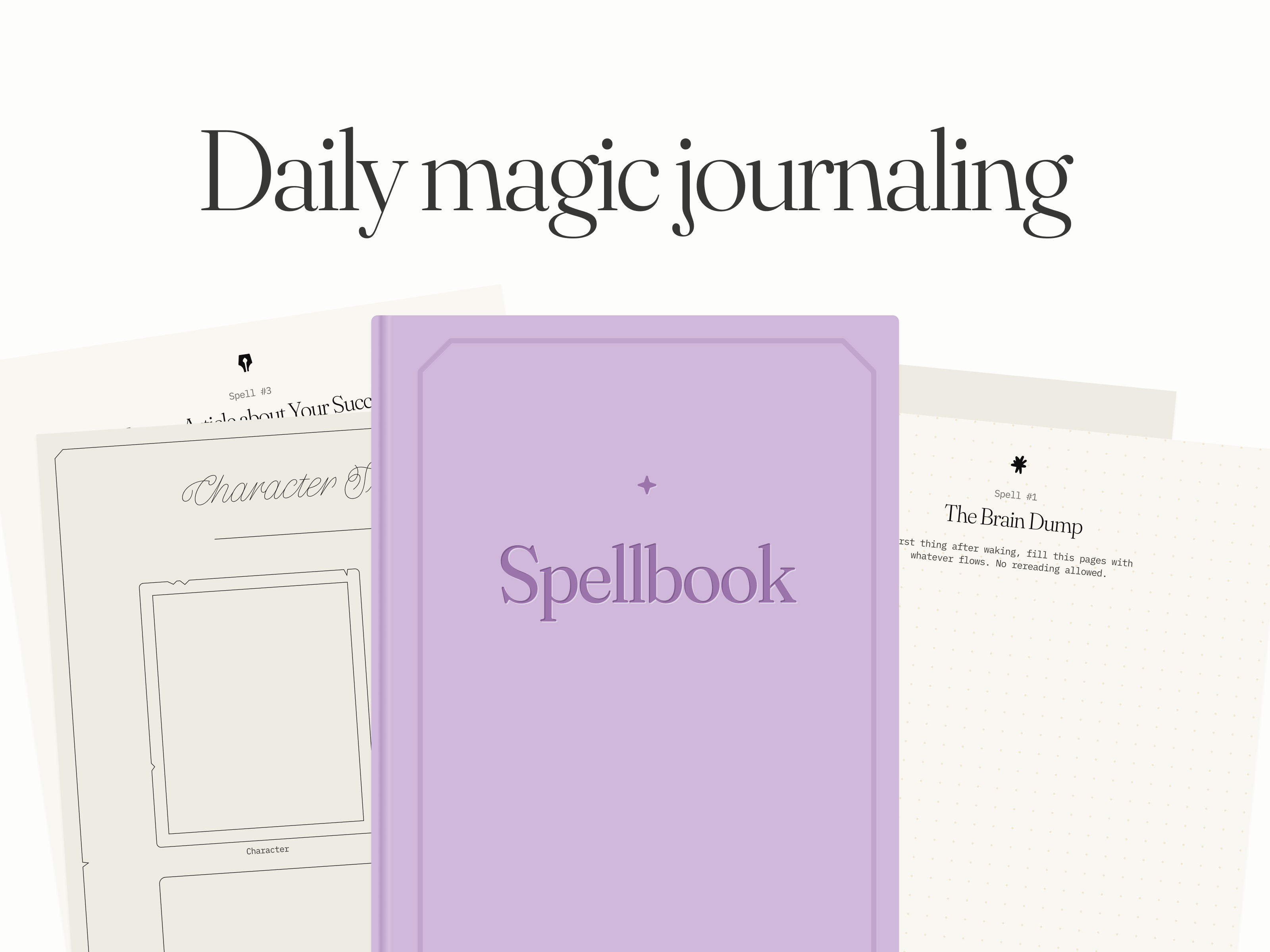 Spellbook - Creative Prompt Journal (Printable) art book e book library magic pages printable reflection sheet wellness worksheet