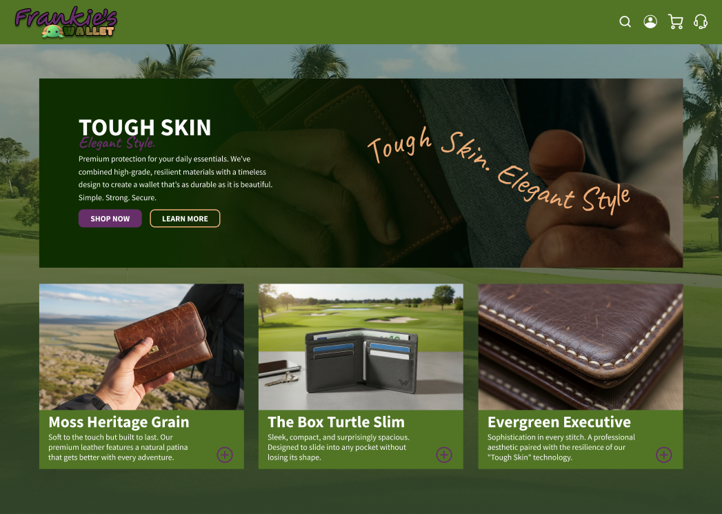 Frankie’s Wallet: A Study in Visual Hierarchy app branding design ecommerce figma graphic design illustration landingpage logo typography ui uidesign ux vector webdesign