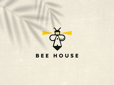 Beehouse beelogo branddesign brandidentity branding business card design design designfreke houselogo illustration lighthouselogo logo