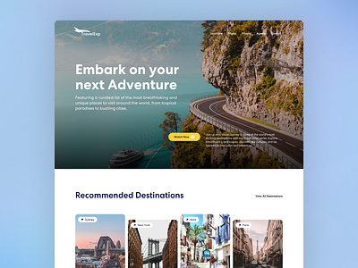 Travel Landing Page Template | UI Design design designinspiration responsivewebdesign ui uidesign ux uxdesign webdesign