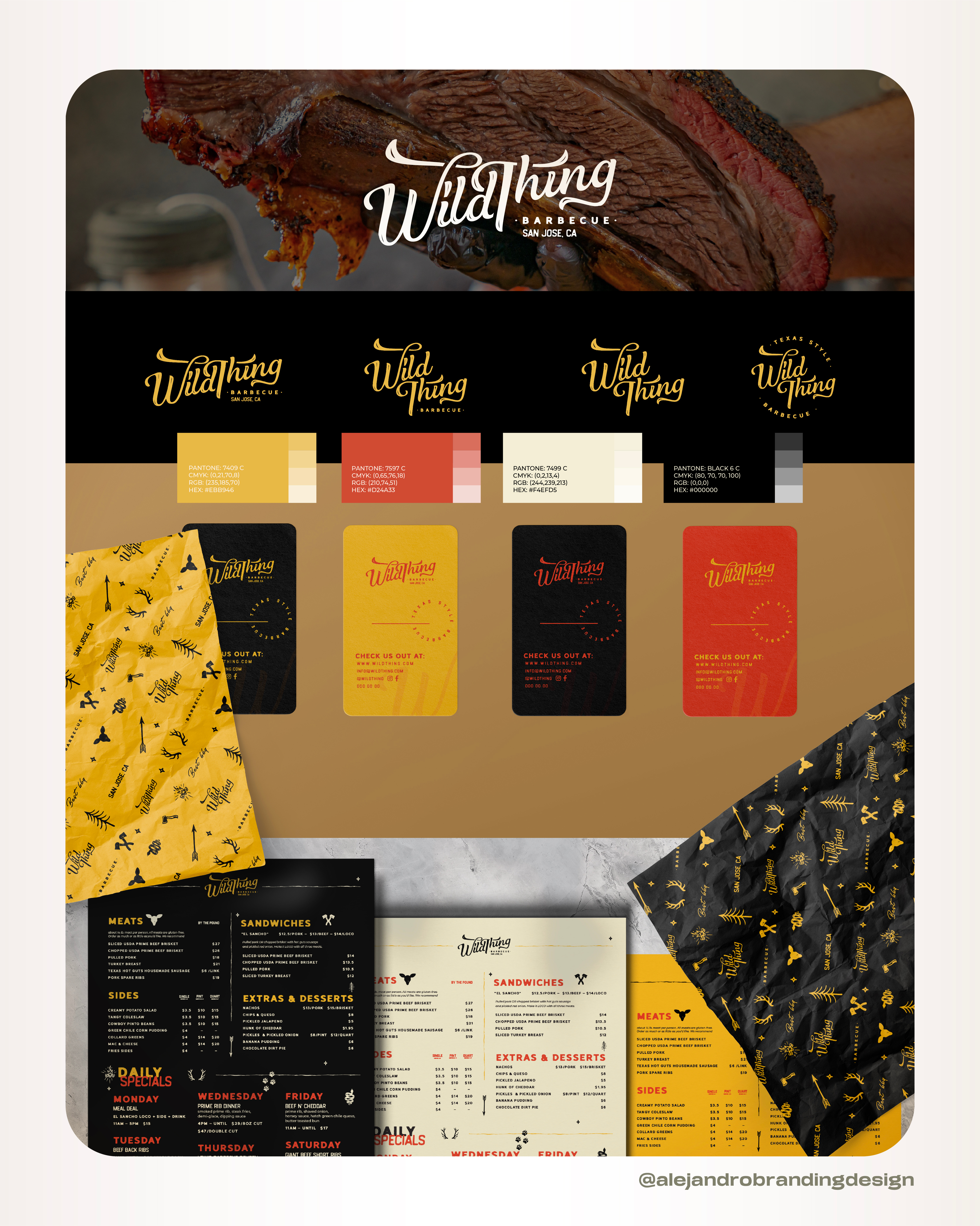 WILDTHING - Barbecue barbecue bbq branding burger fish food restaurant grill logo hospitality hotel mexican nature pizza restaurant branding retro sushi tacos vintage wild
