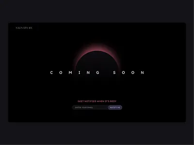 Coming soon page branding comingsoon creative creativewebdesign designinspiration landingpage webdesign websitelaunch