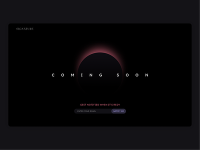 Coming soon page branding comingsoon creative creativewebdesign designinspiration landingpage webdesign websitelaunch