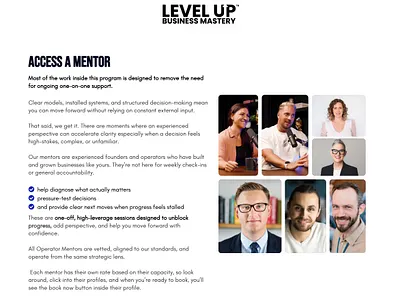 Level Up — Expert Marketplace & Booking Experience b2b booking conversion design dashboard directory ghl gohighlevel marketplace platform product design startup ui ux user experience web design