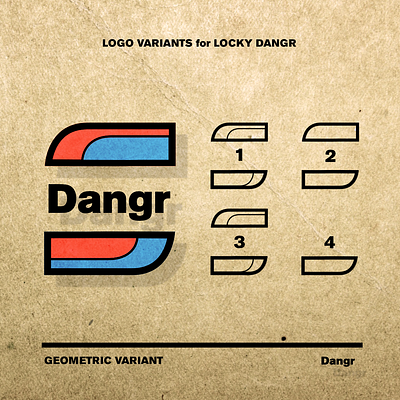 'Dangr' Logo Variants branding graphic design illustration logo typography ui ux vector