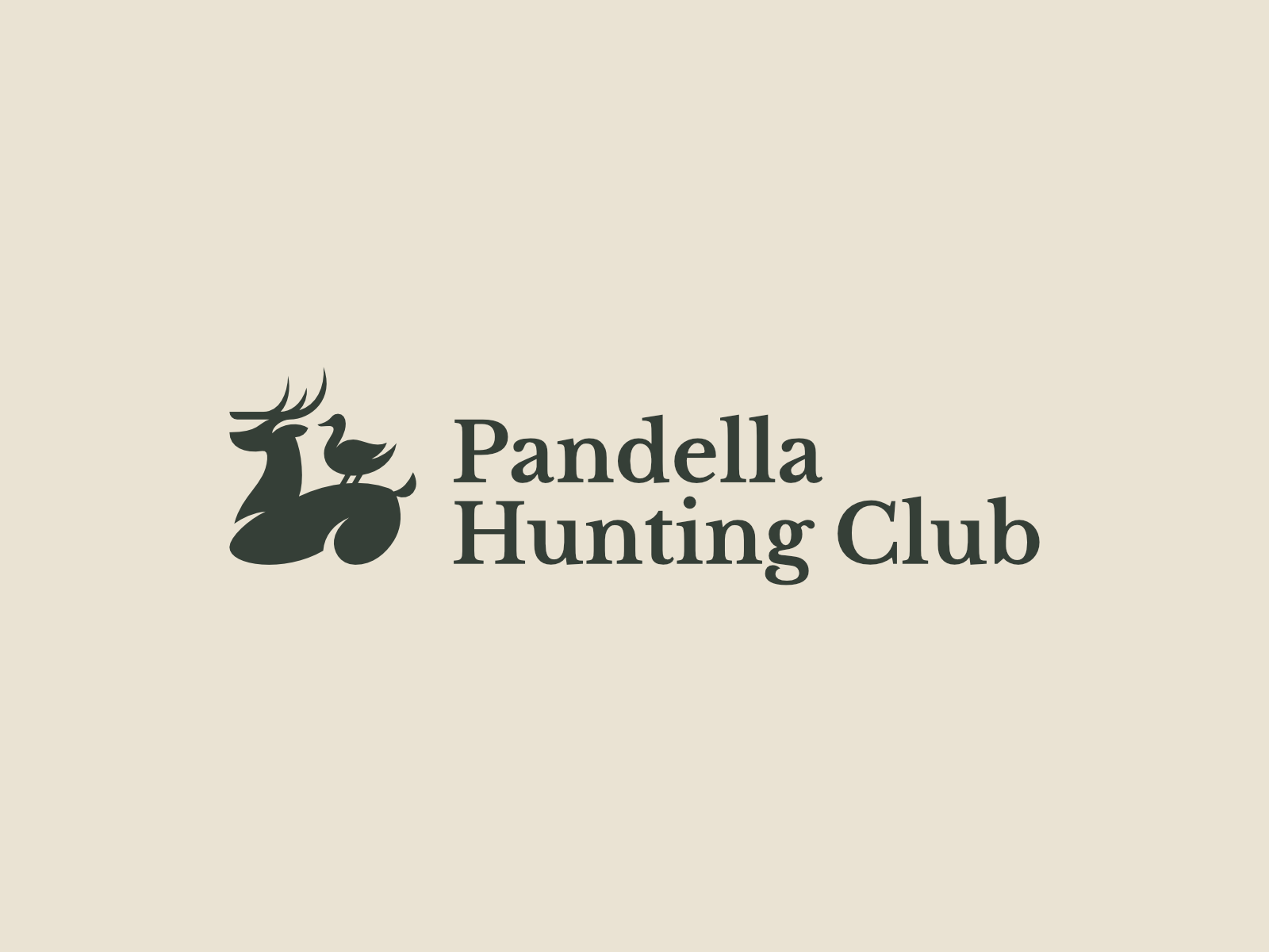 Deer & Duck Logo adventure animal deer duck hunter hunting hunting club outdoor waterfowl wild wildlife