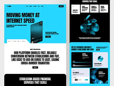 Crypto & Blockchain Website Design blockchain blockchain website crypto crypto website cryptocurrency dark ui defi digital assets modern design product startup tech website web web3