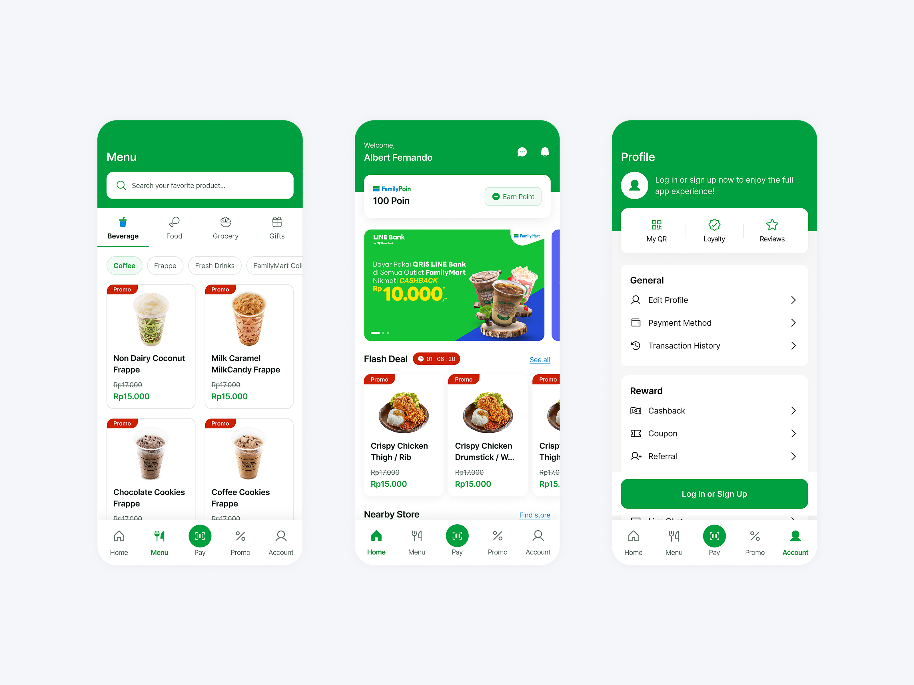 FamilyMart UI Redesign app design branding business business research mobile app research ui ux vector